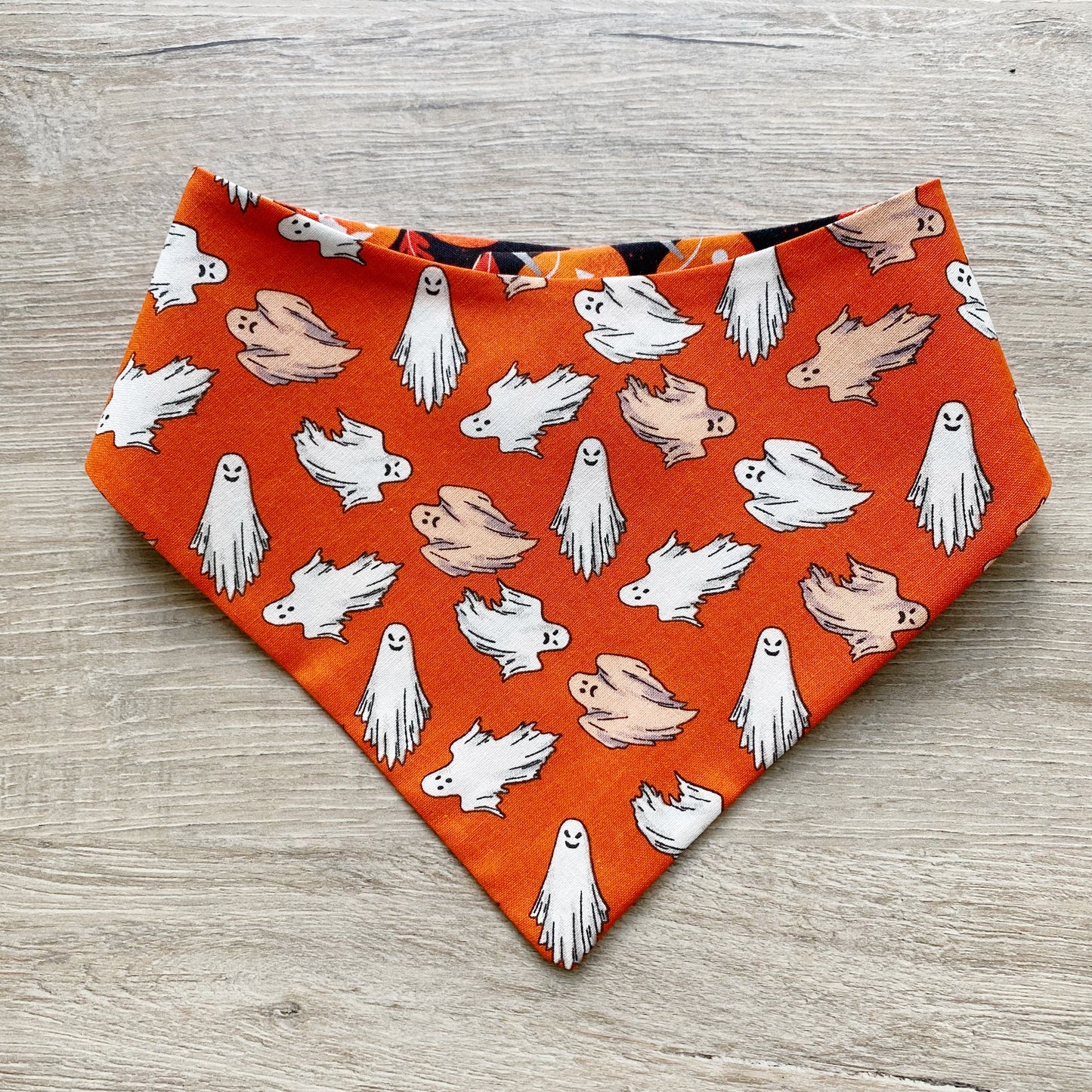 Halloween Dog Bandana Pumpkin and Ghost #3