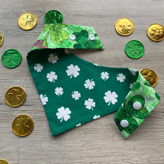 St. Patrick Dog Bandana, lucky charm