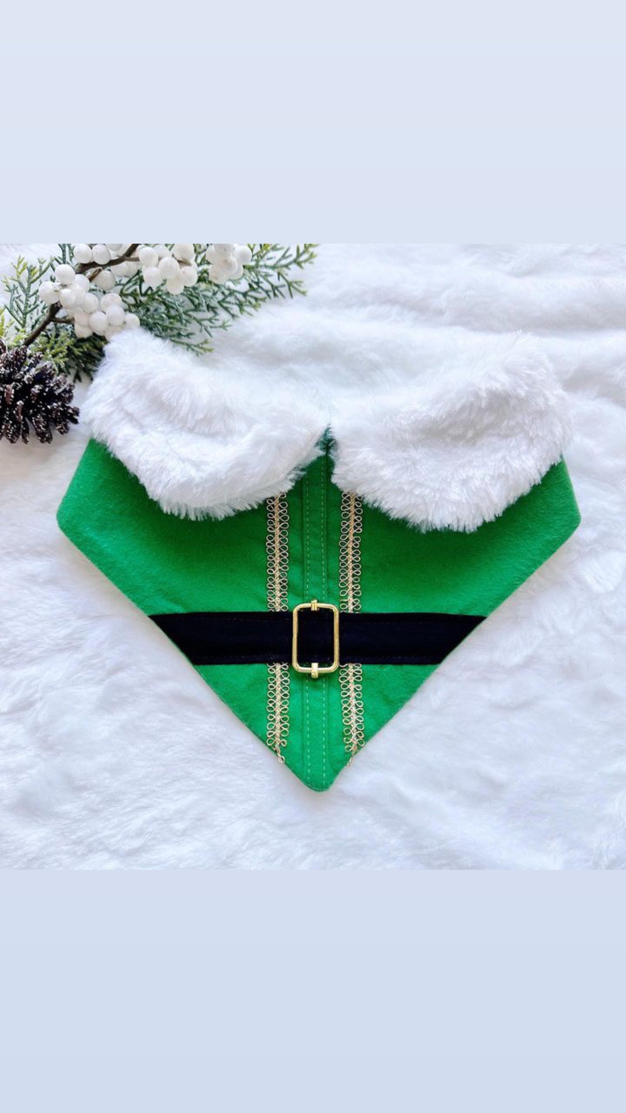 Buddy the Elf Dog Bandana, Christmas dog bandana