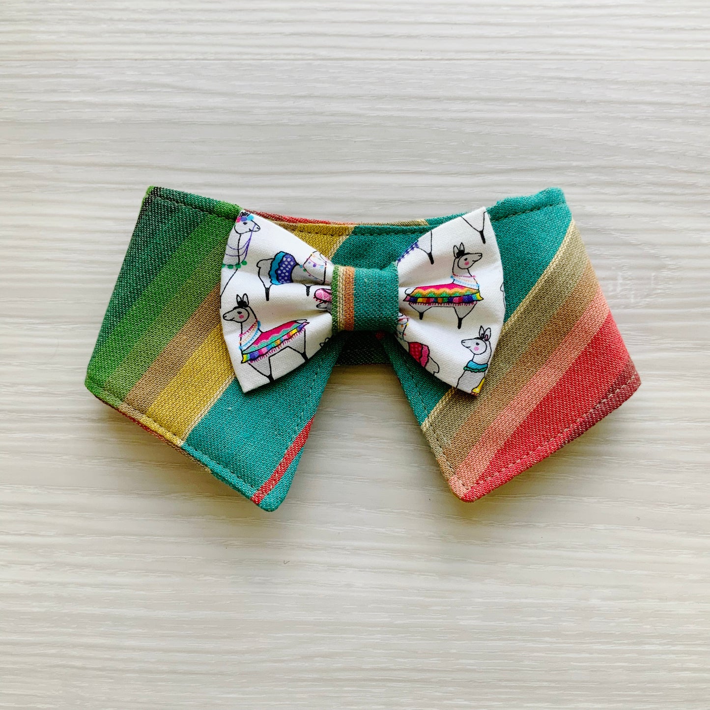 Cinco de Mayo Dog Collar Bandana, llamas Tuxedo
