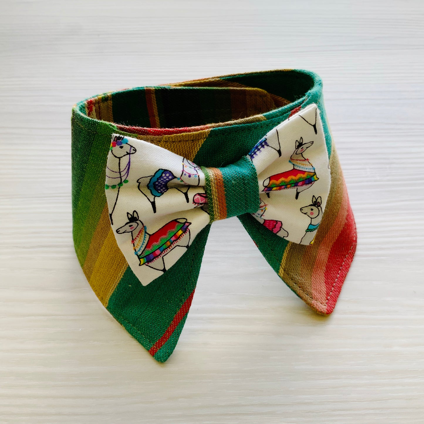 Cinco de Mayo Dog Collar Bandana, llamas Tuxedo
