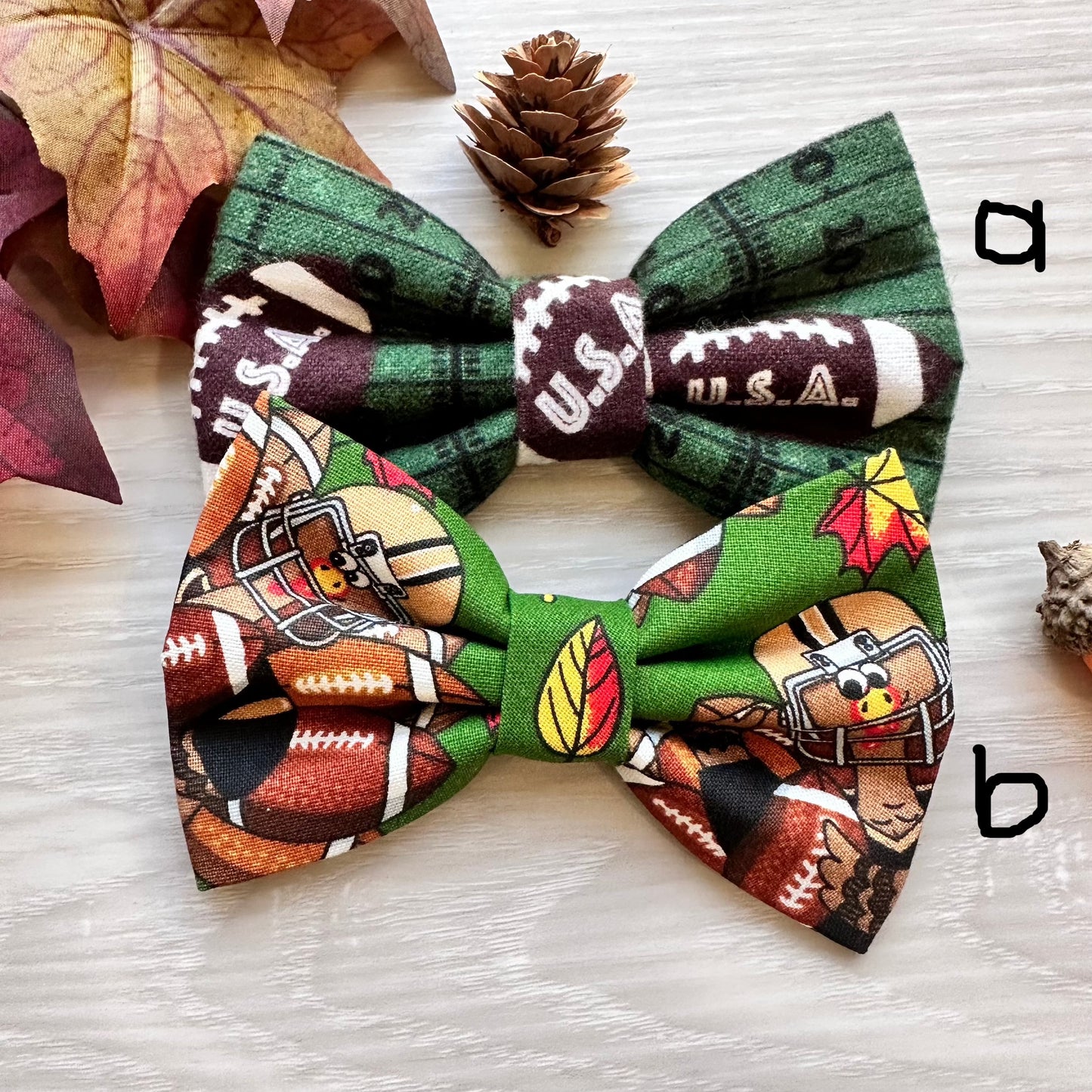 Football Dog Bow Tie