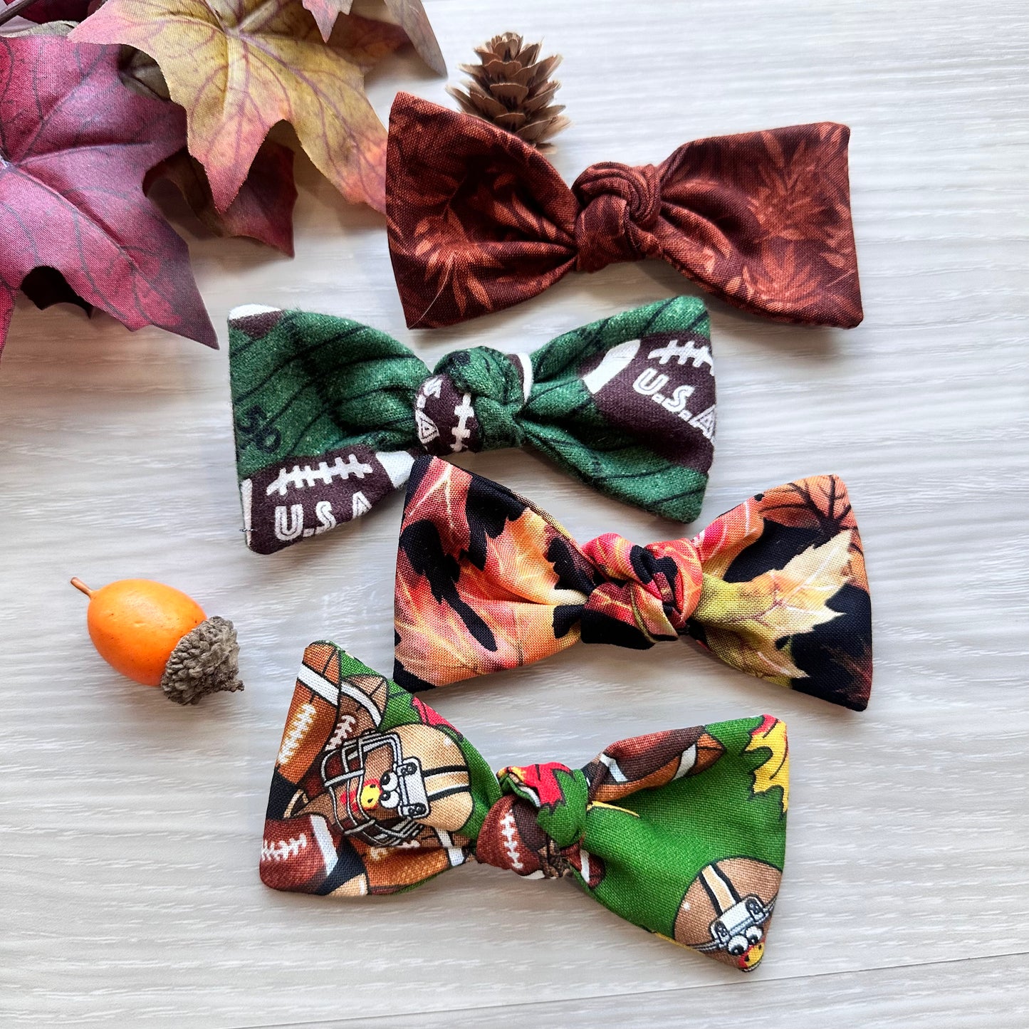 Football Dog hair Bows