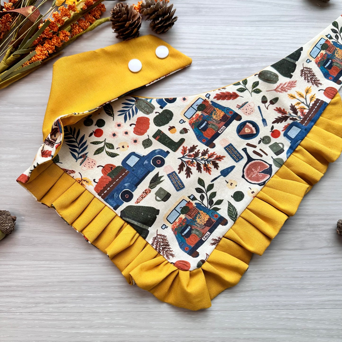 Blue Truck Fall Dog Bandana
