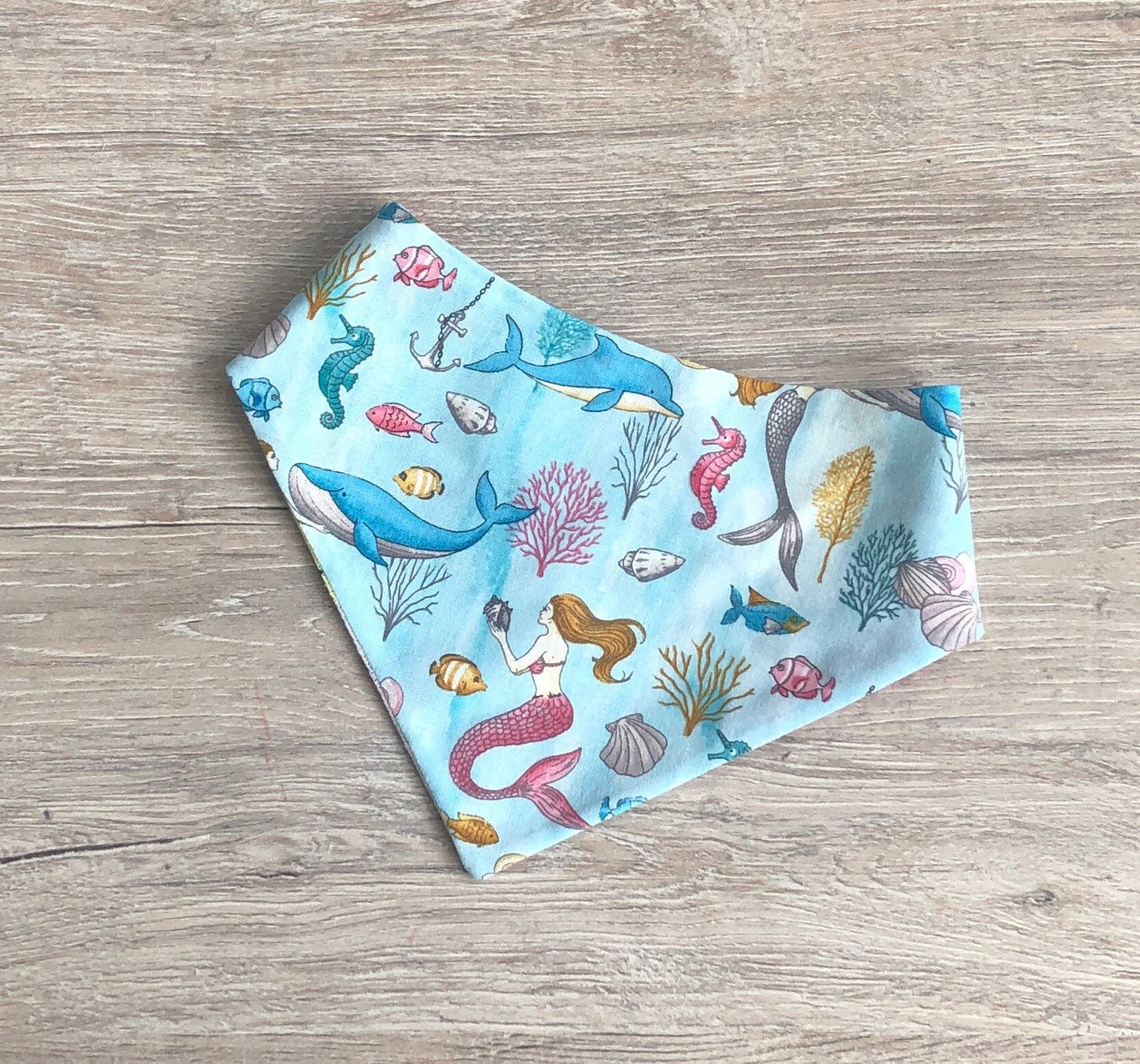 Sea Mermaid and Fruits Dog Bandana