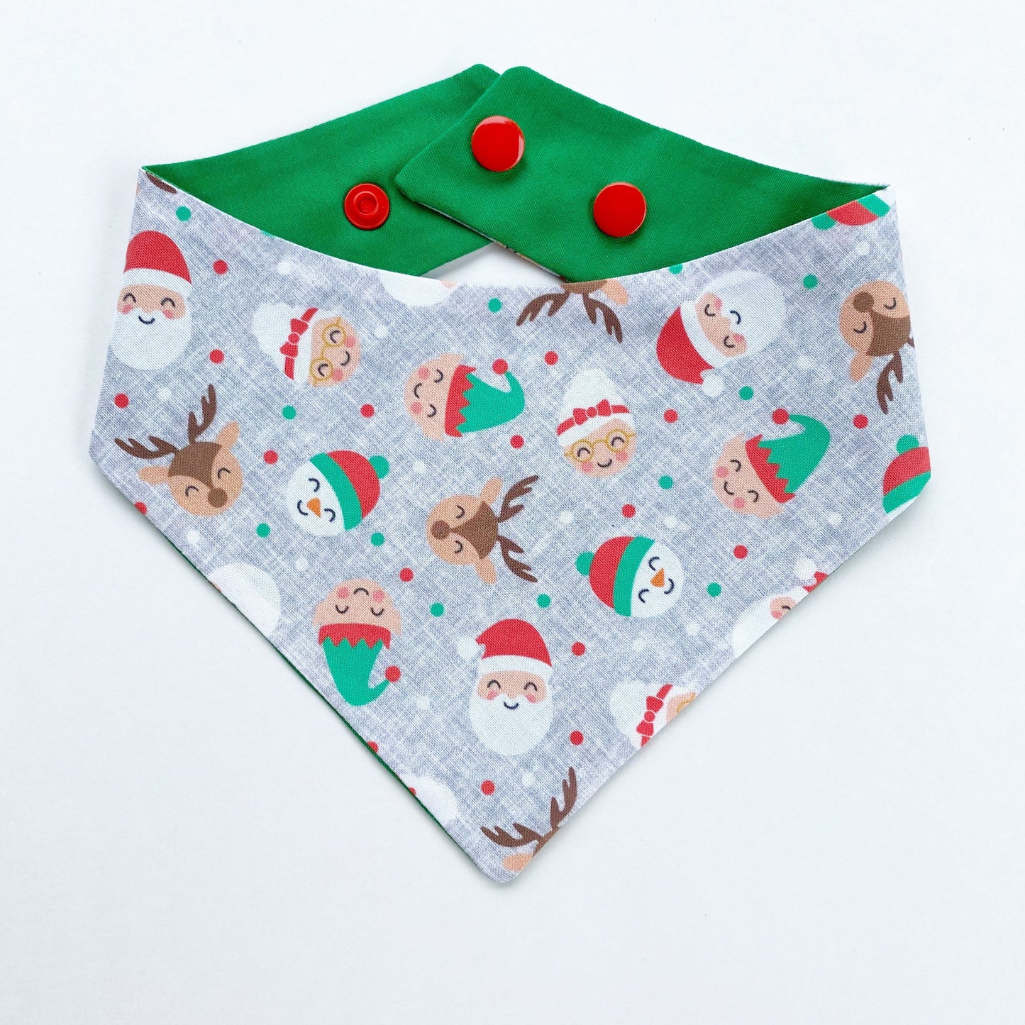Christmas dog bandana Holiday heads