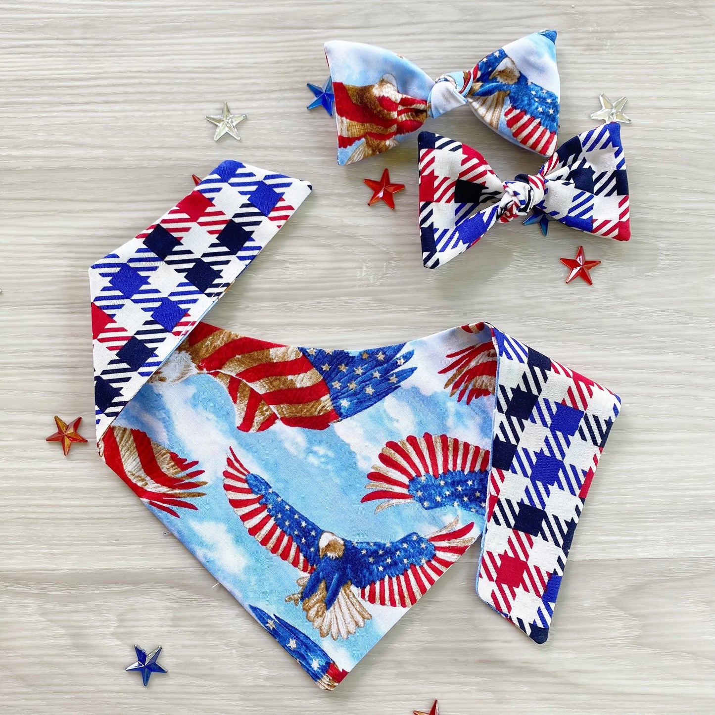 4th of July Dog Bandana American Eagle
