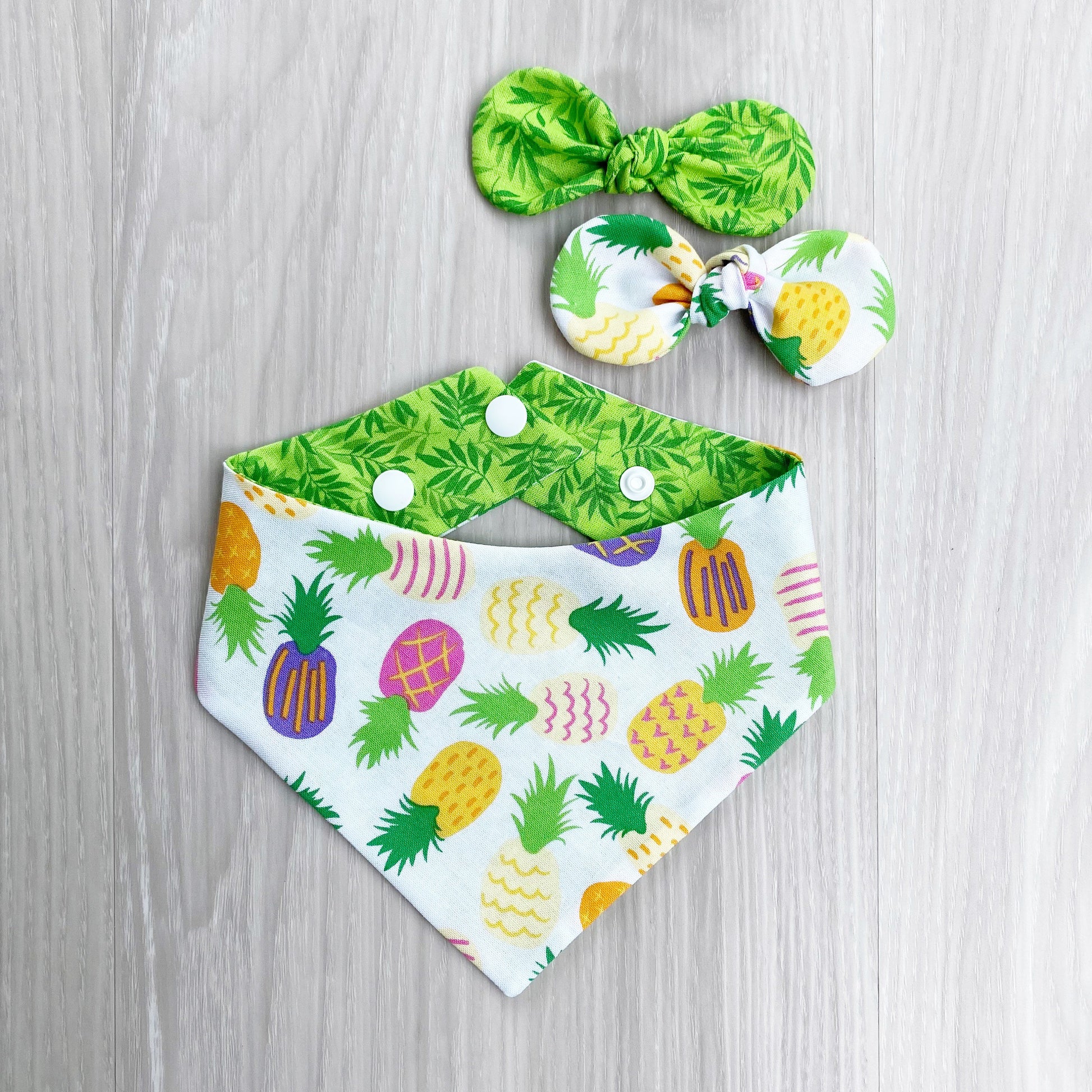 Tropical Pineapples Summer Dog bandana