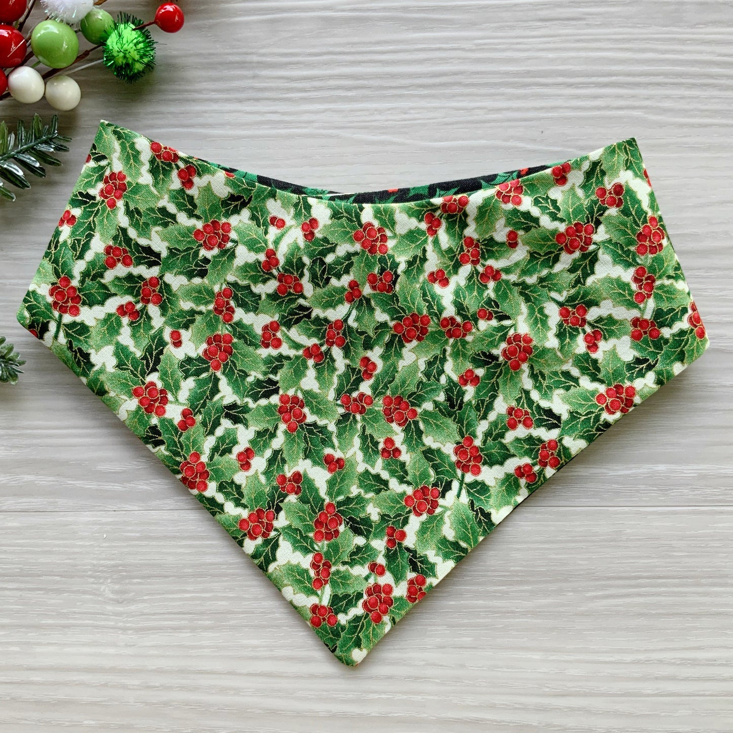 Christmas Mistletoes Dog bandana