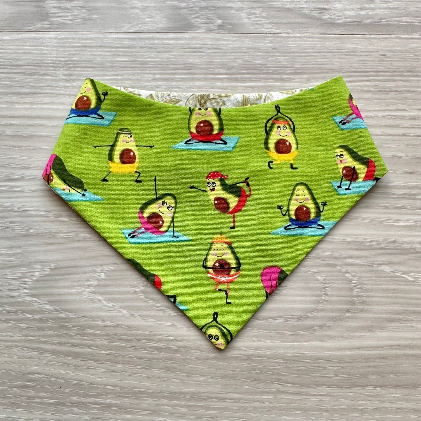 Watermelon Whale and Avocado Yoga dog Bandana