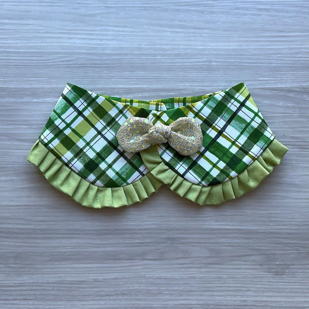 St. Patricks Dog Bandana, Collar Bandana with ruffle