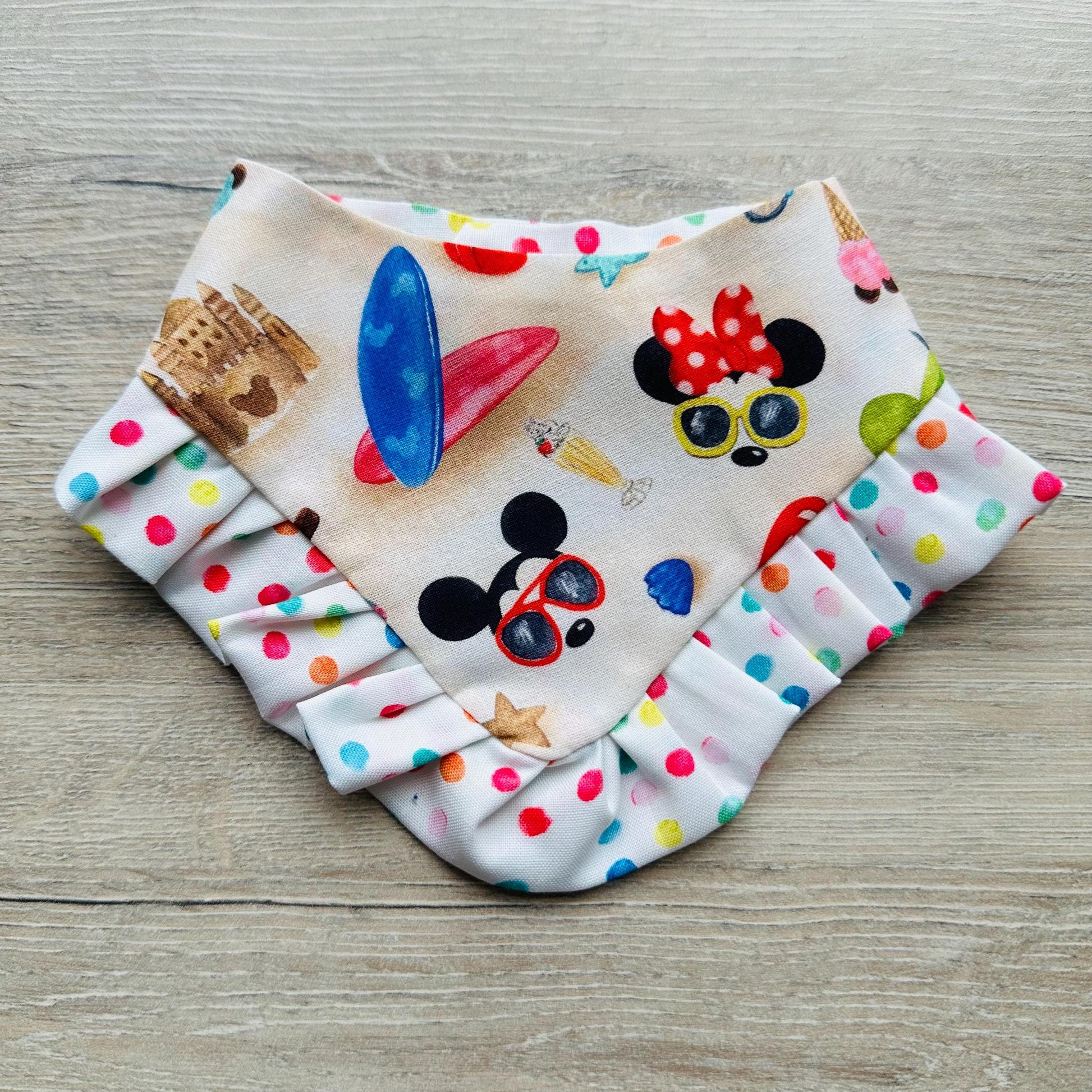 Summer Dog Bandana with Ruffles beach toys Pet Accessory Set Dog Summer Outfit Cute Pet Gift Summer Outfit for Small Dogs