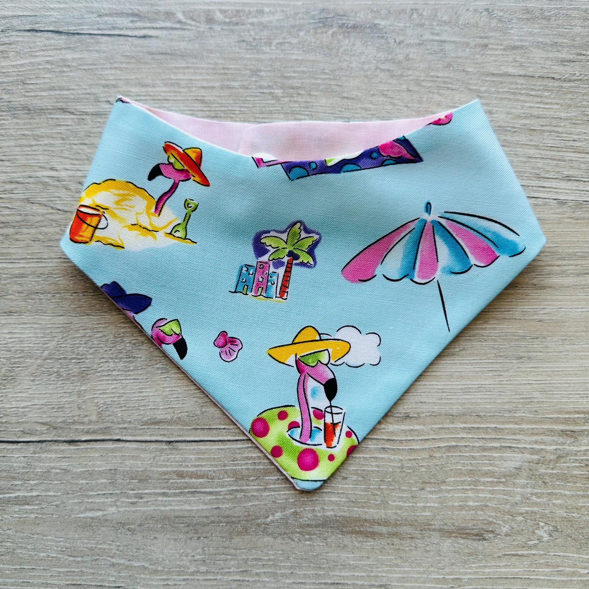 Summer dog bandana tropical beach fun bandanas reversible and adjustable snaps summer vacation scarf for pets