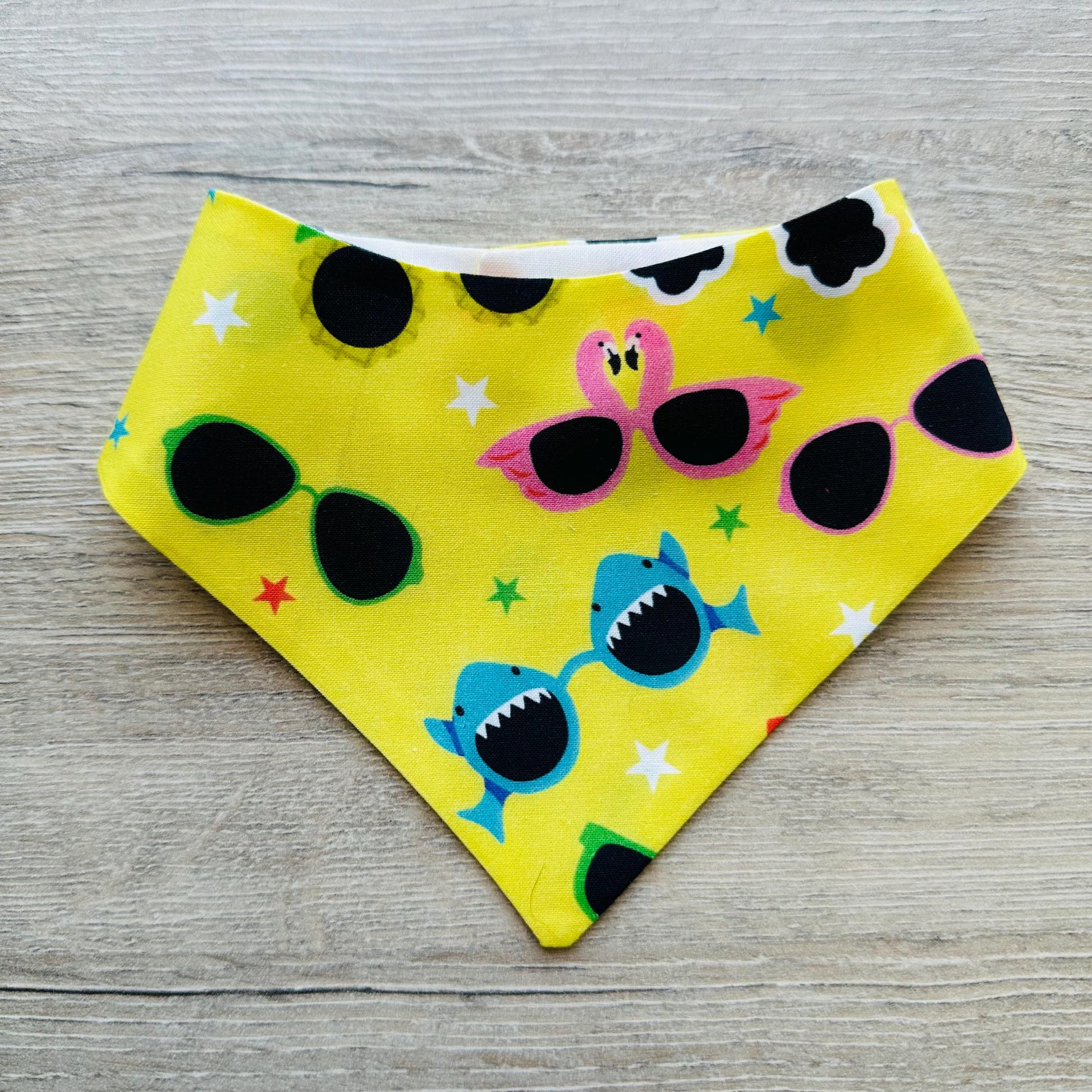 Summer dog bandana tropical beach fun bandanas reversible and adjustable snaps summer vacation scarf for pets