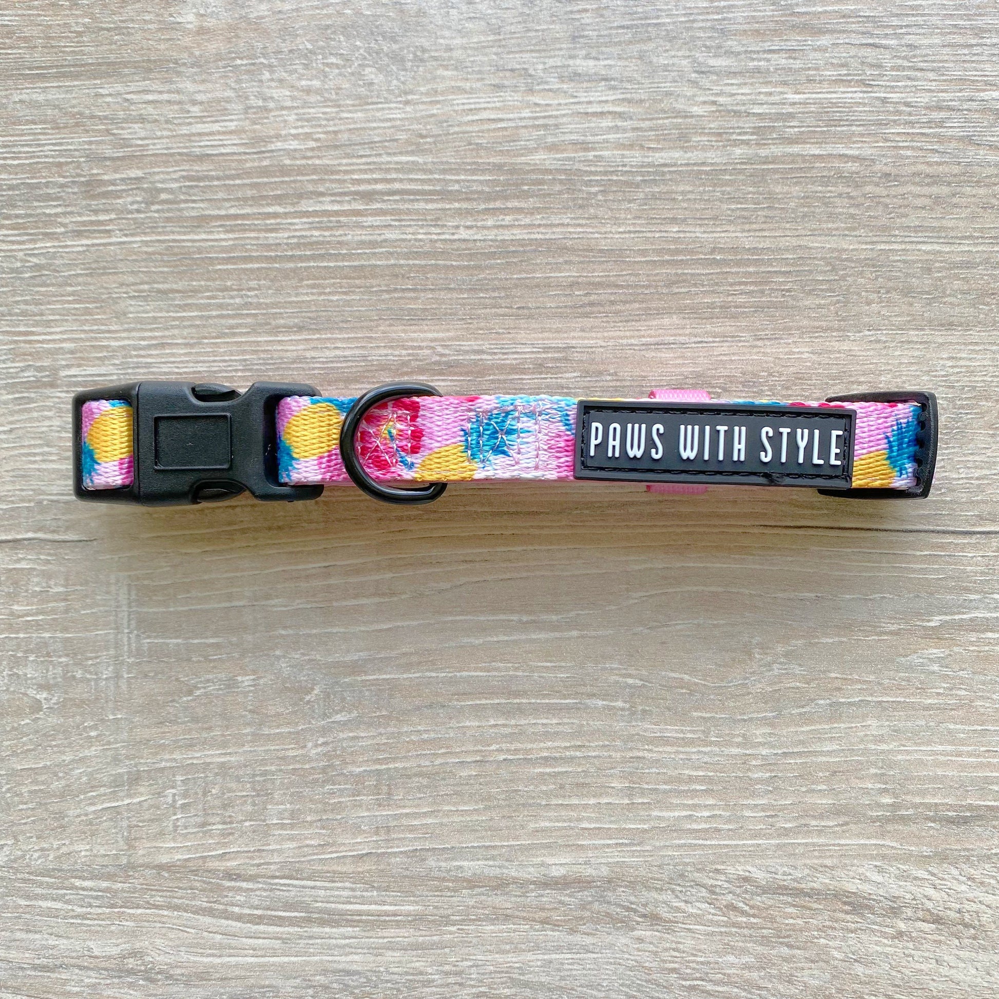 BUNDLE Set Pink Pineapple Adjustable Dog Harness