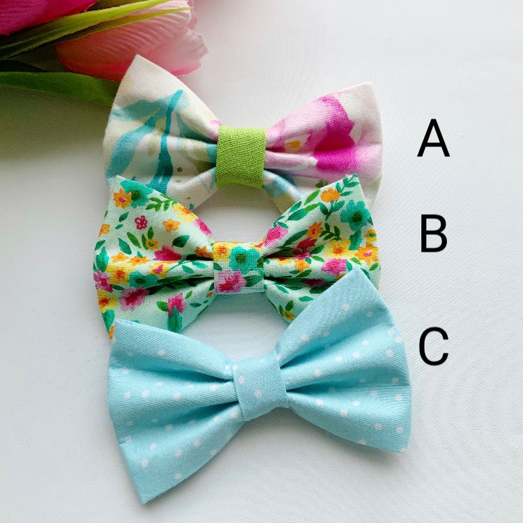 Spring dog bowtie, gift for puppy , dog bow, dog accessories, dog collar, pet bow tie, Sailor Bow, cats bow ties