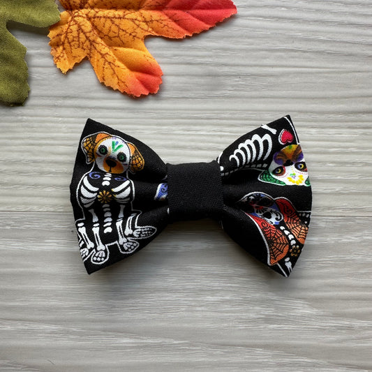 Dia de los muerto Dog Bowtie