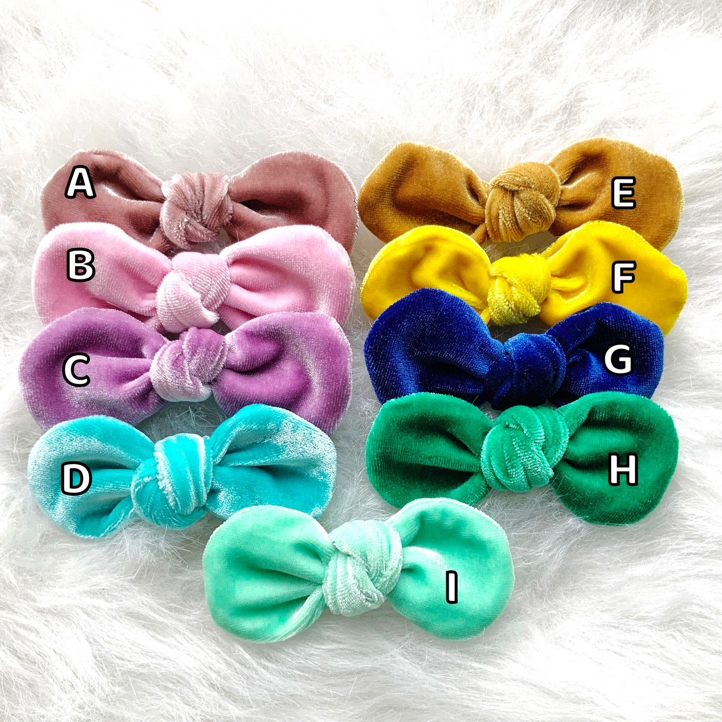 Velvet hair Bows