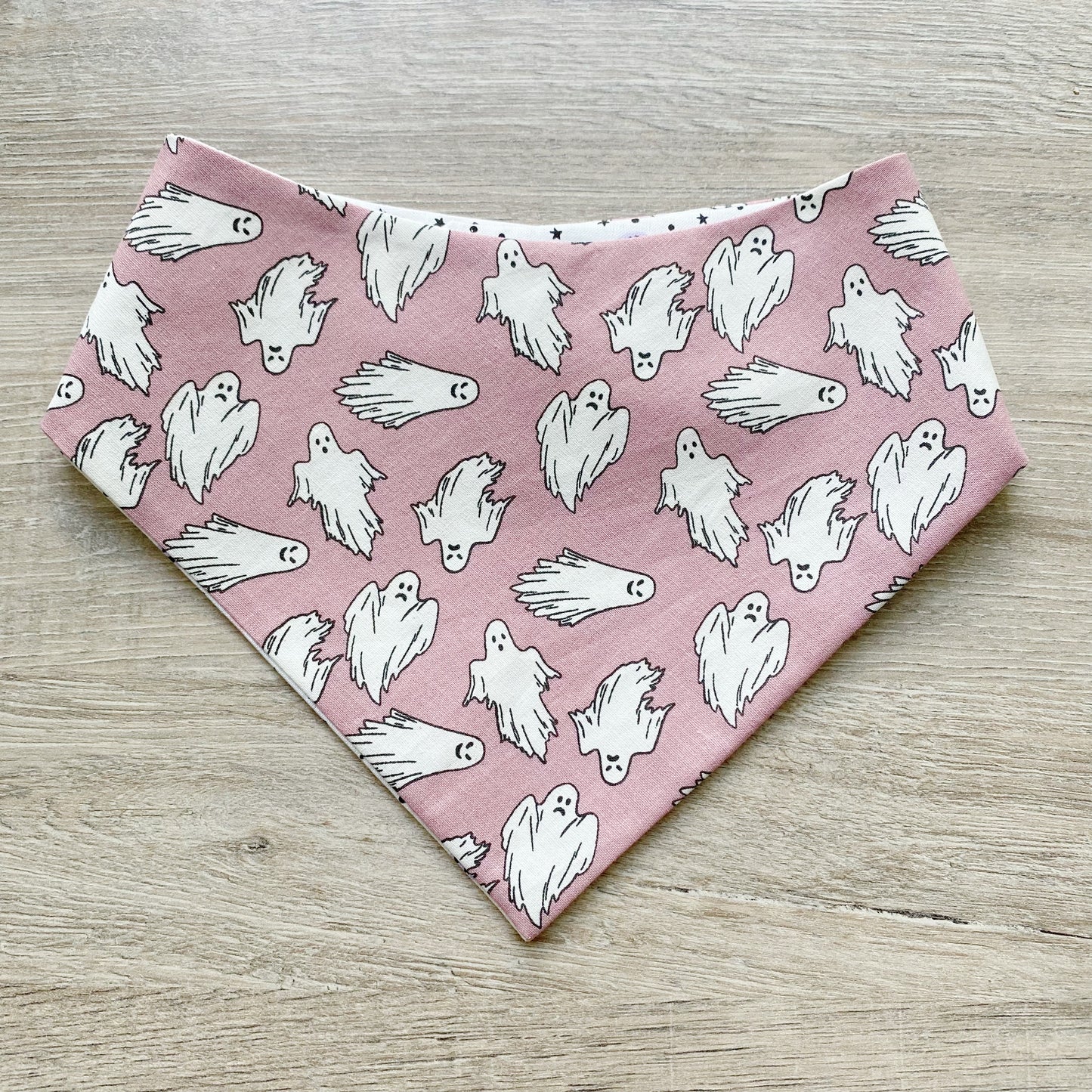 Halloween Dog Bandana Ghost #1 Pink