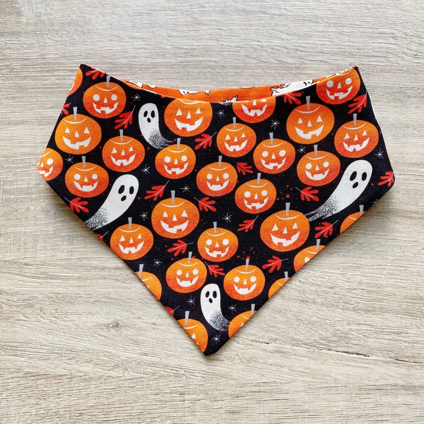 Halloween Dog Bandana Pumpkin and Ghost #3