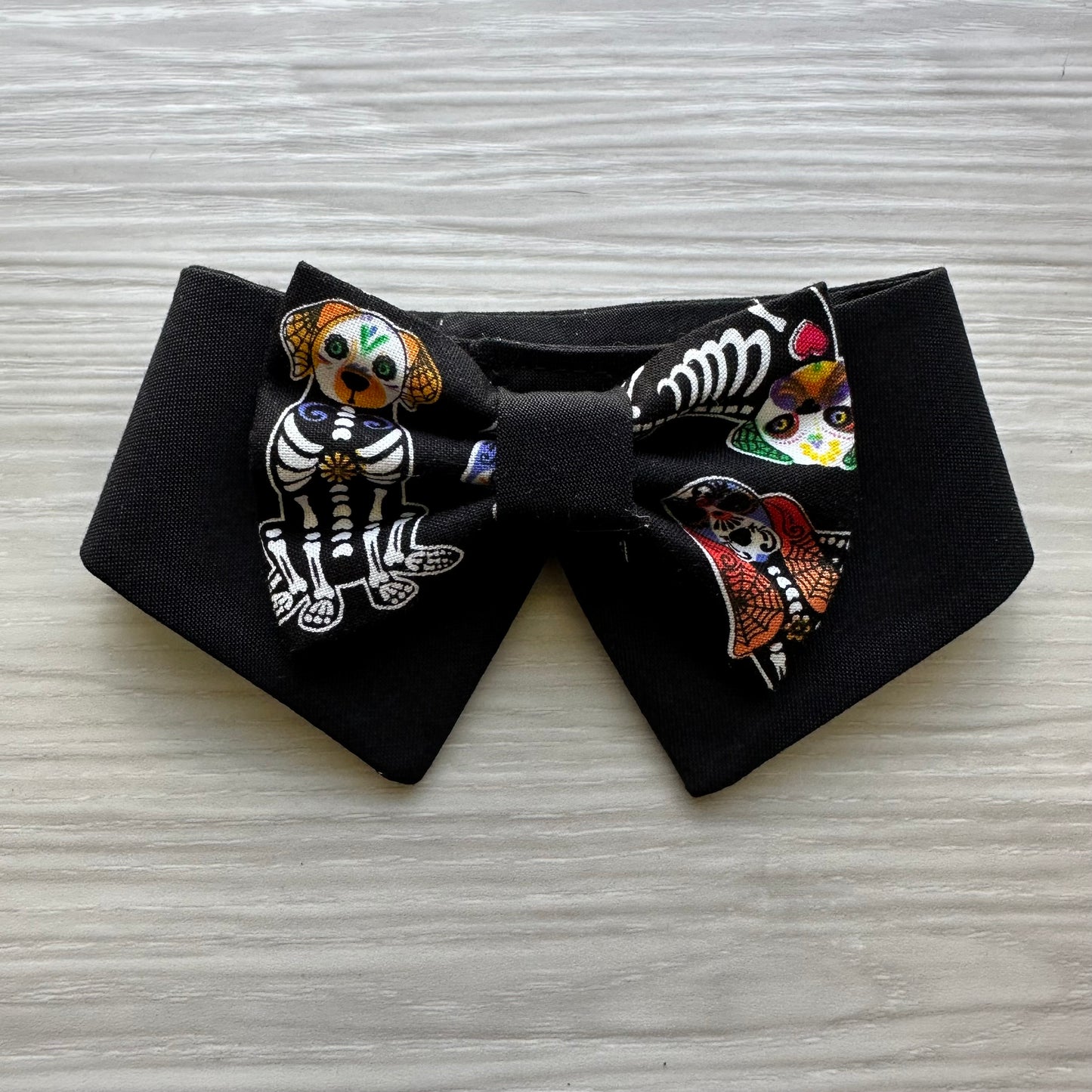 Dog Collar tuxedo bandana, Dia de los muertos