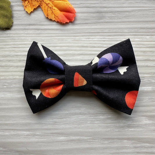 Halloween Candy Dog Bowtie