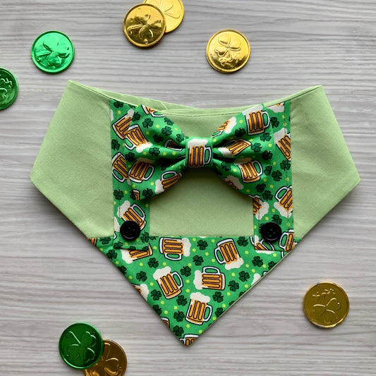 St. Patrick Dog Tuxedo Bandana, Beer