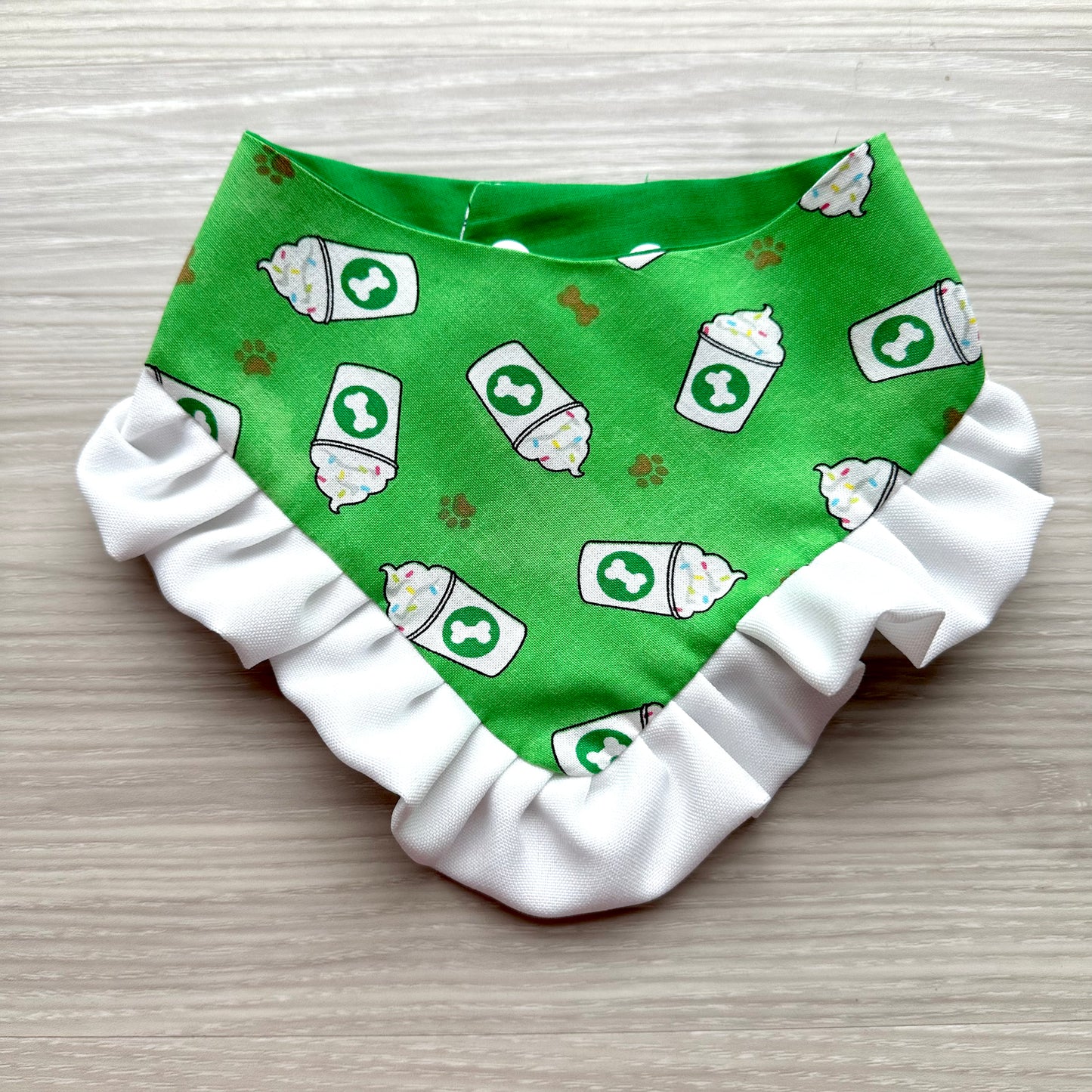 Pup Cup Dog Bandana with Ruffle