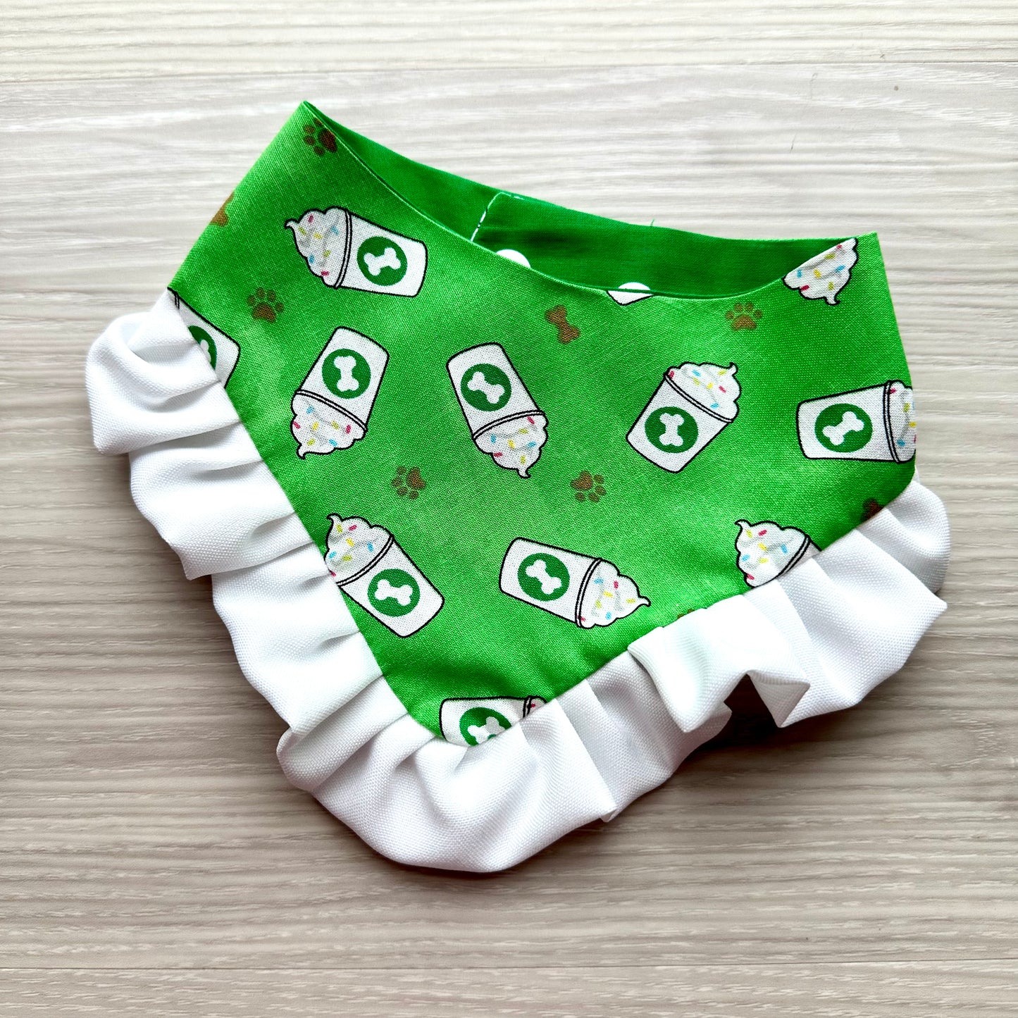 Pup Cup Dog Bandana with Ruffle