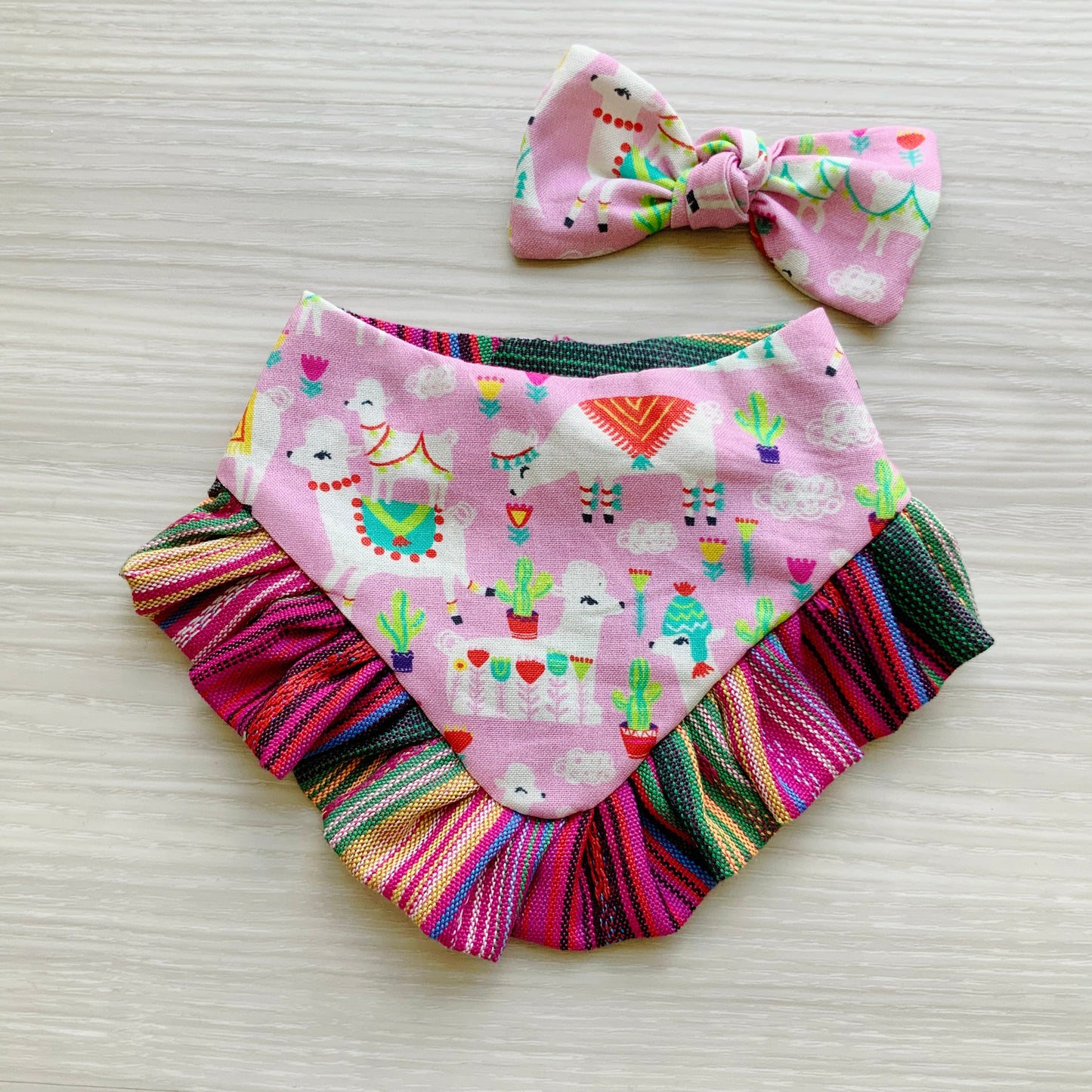 Fiesta Cinco de Mayo Dog Bandana with Ruffle