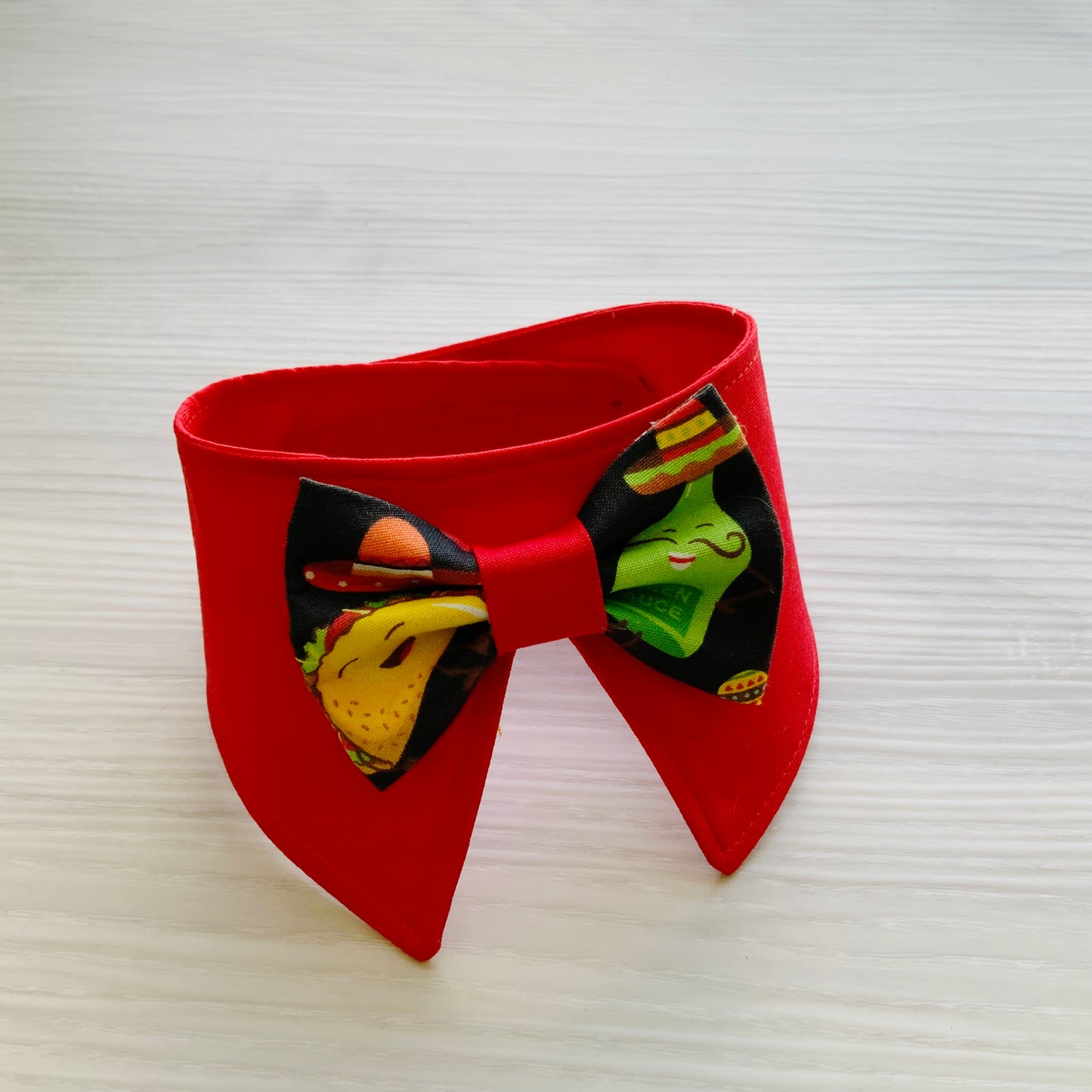 Cinco de Mayo Dog Collar Bandana, Tacos fiesta Tuxedo