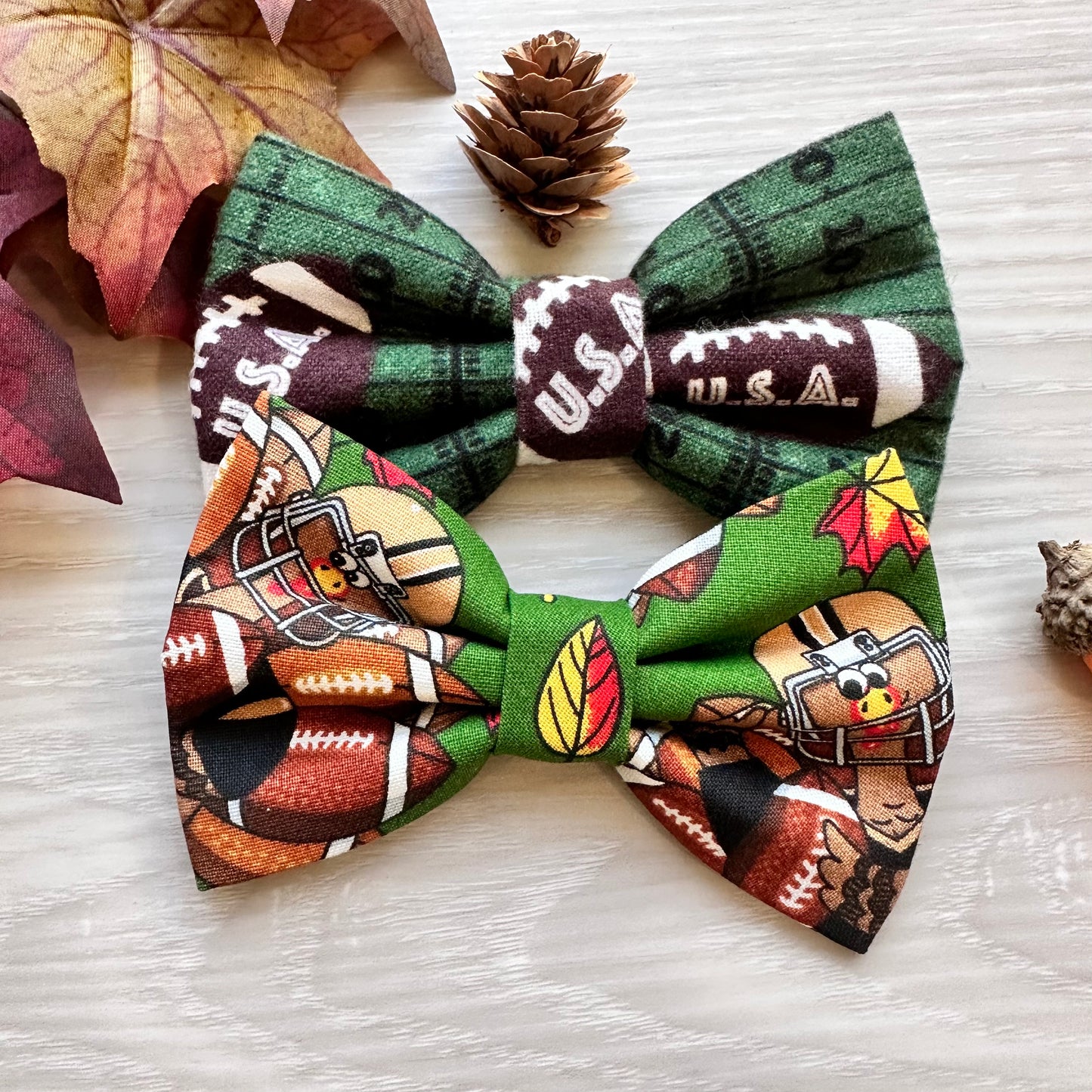 Football Dog Bow Tie