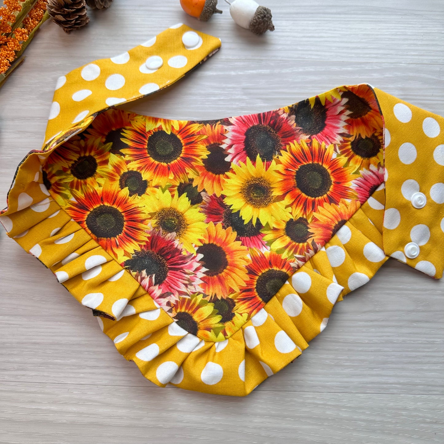 Bright Sunflower Fall Dog Bandana