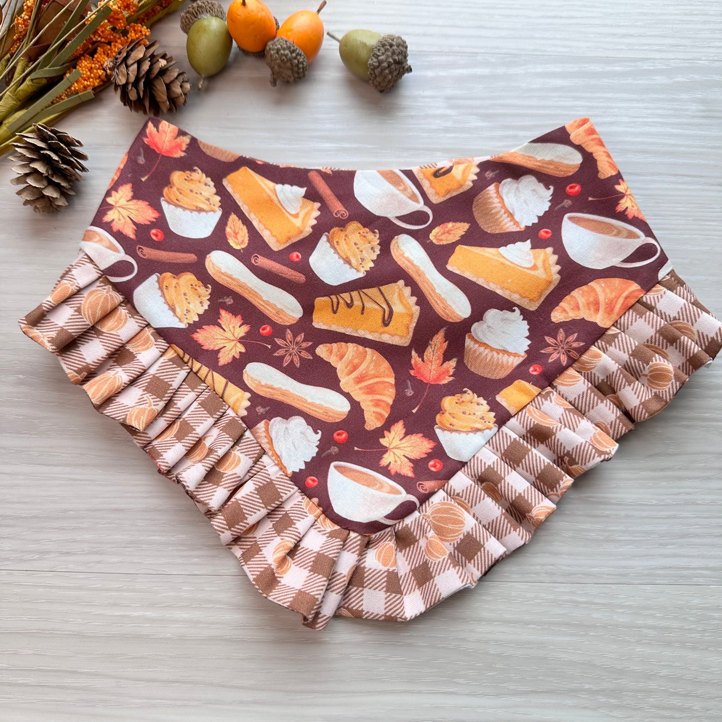 Donuts and Pies Fall Dog Bandana