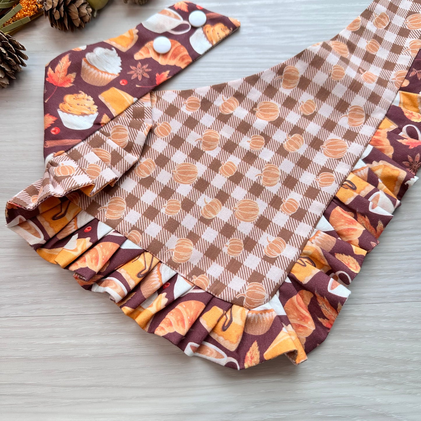 Donuts and Pies Fall Dog Bandana