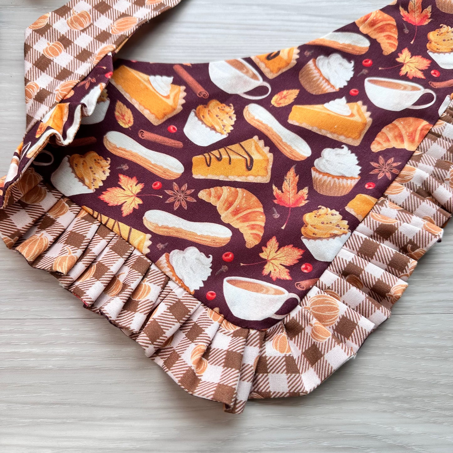 Donuts and Pies Fall Dog Bandana