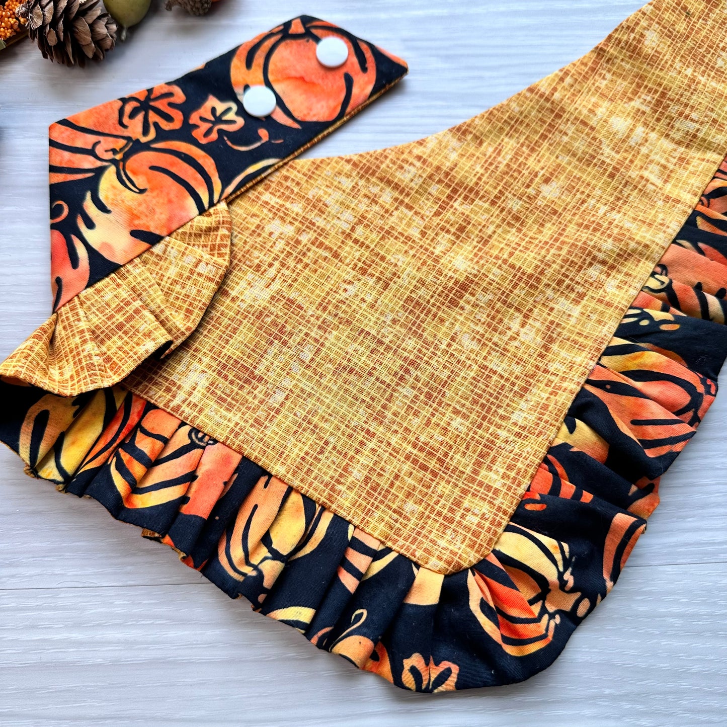 Pumkins and Leaf Fall Dog Bandana