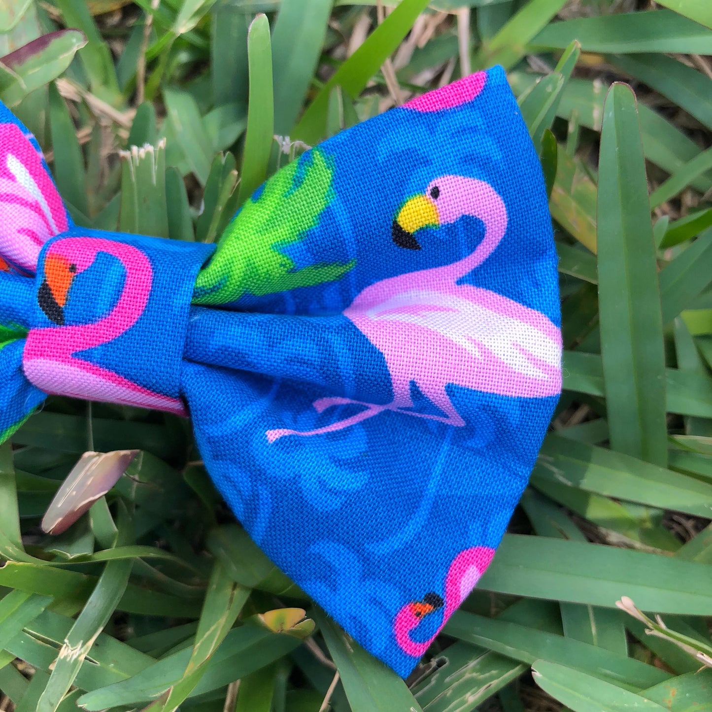 Flamingo Dog Bowtie