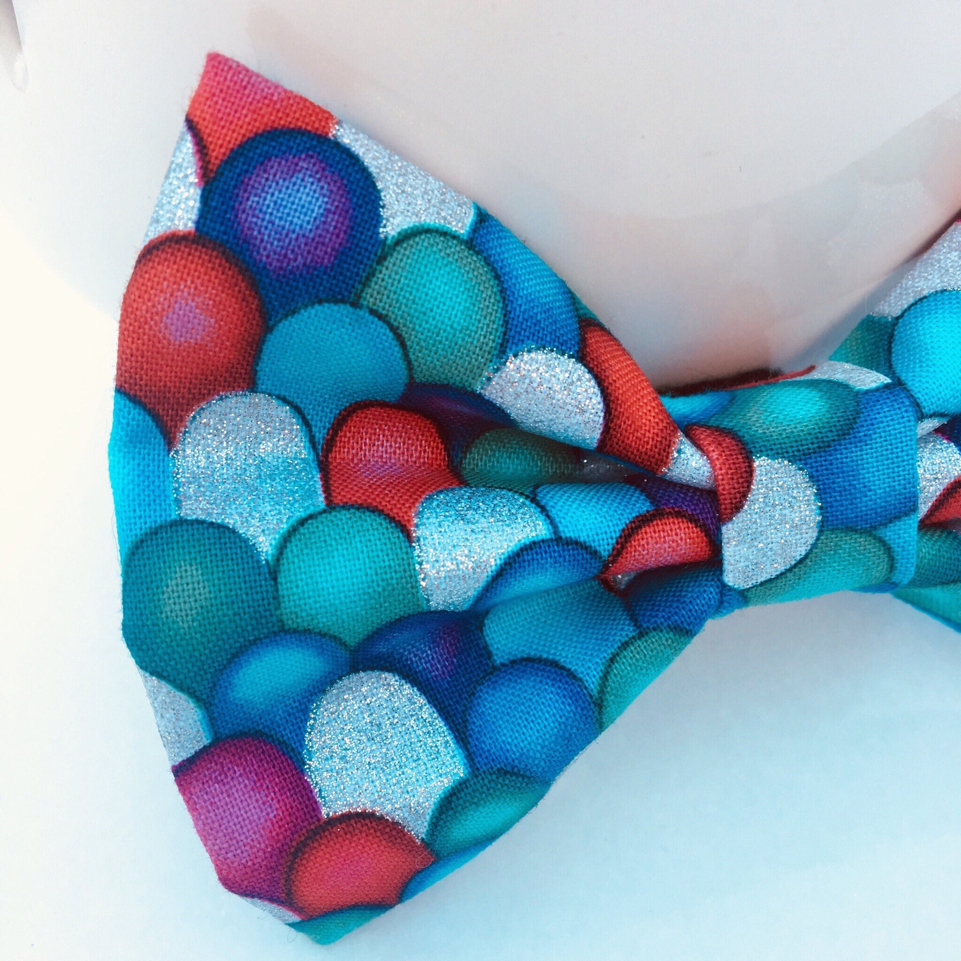 Mermaid Scales Dog Bowtie
