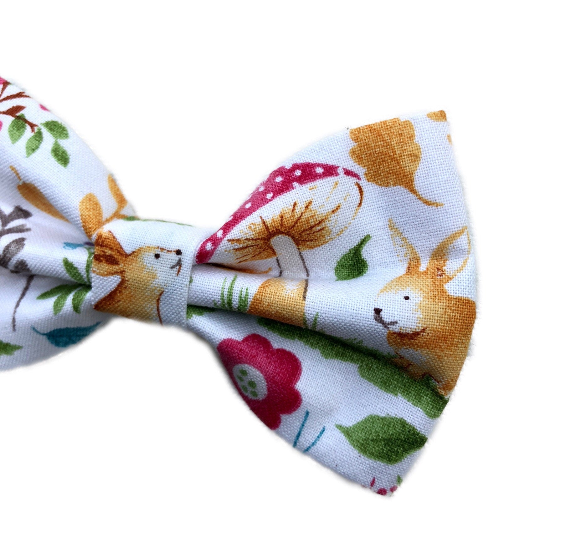 Handmade Rabbit Dog Bow Tie, Forest Camping Pet Scarf