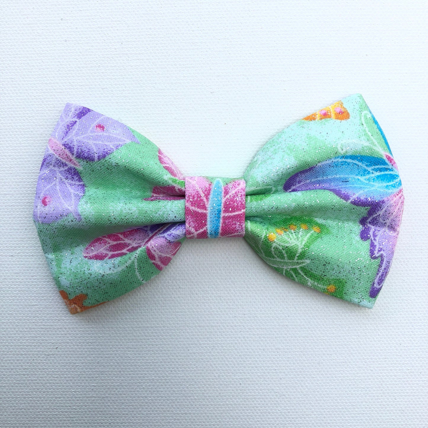 Green Butterfly Dog Bow Tie, Dog Accessories, Dog Clothe, Dog Bow tie, Puppy Bow, Pet Scarf, Summer dog bowties, camping bow tie