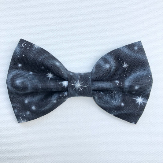Galactic Black Dog Bow Tie, Dog Accessories, Galaxy dog, Dog Bow tie, Puppy Bow, Pet Scarf, space dog bowties, summer dog bow tie,