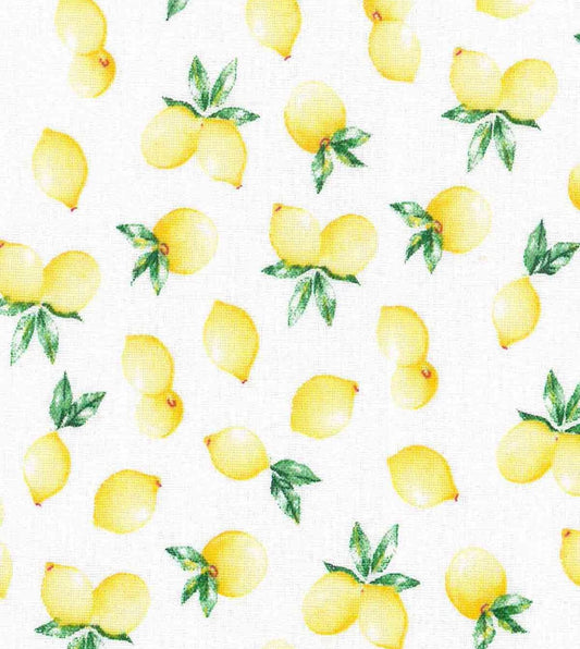 Limones Dog Bandana, Reversible Tropical Fruit Pattern