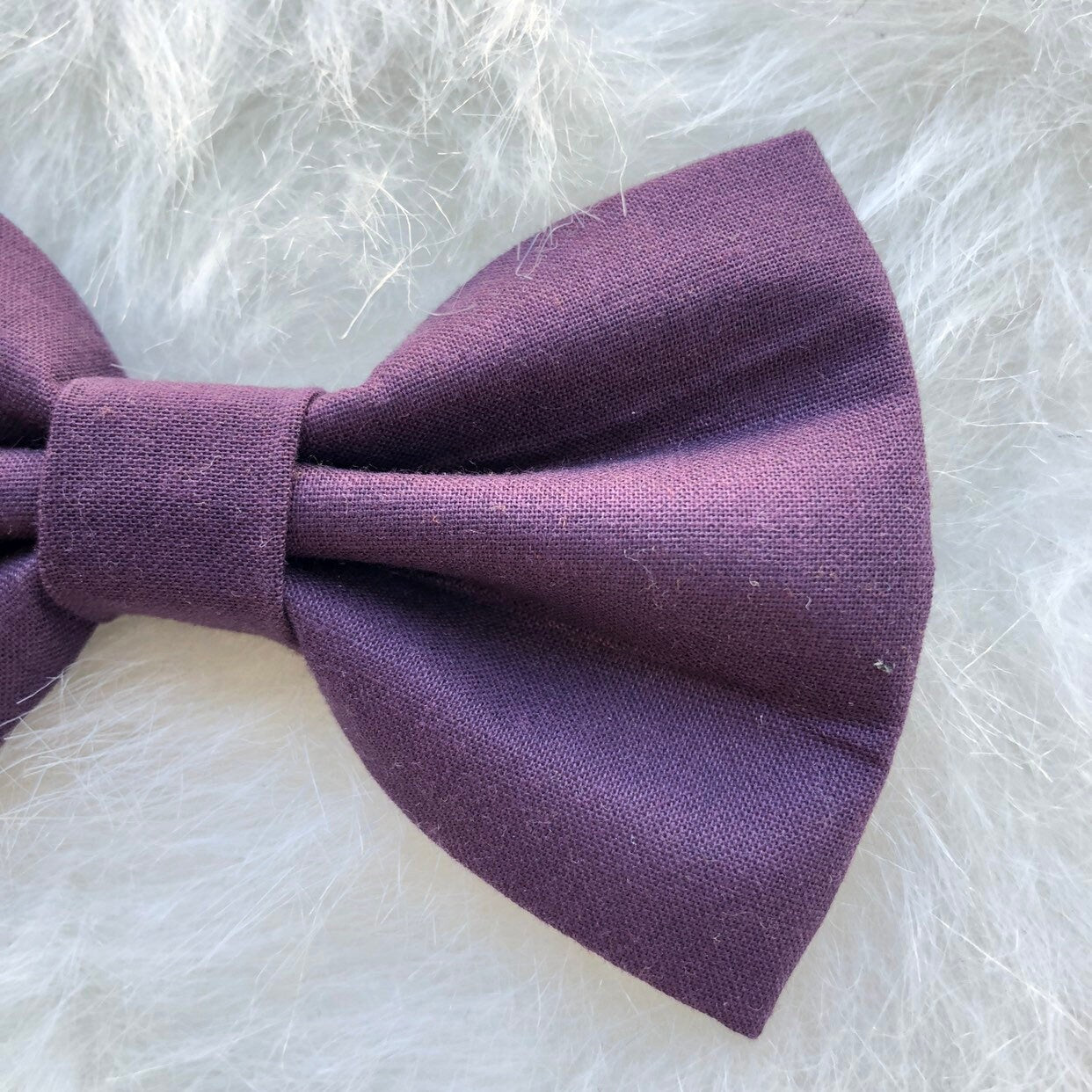 Dark Purple Fall Dog Bow Tie, Pet Collar Accessory