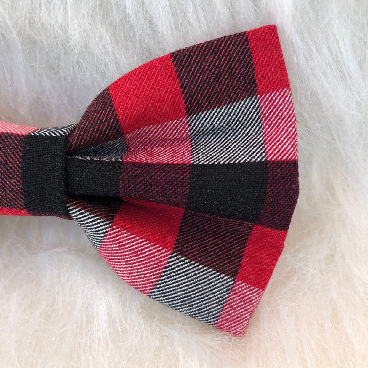 New! Buffalo plaid Dog Bowtie, Christmas Dog Accessories, Dog Bowtie, Puppy Bow, Pet bowtie, bowties, Christmas dog bowtie