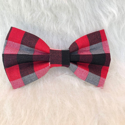 New! Buffalo plaid Dog Bowtie, Christmas Dog Accessories, Dog Bowtie, Puppy Bow, Pet bowtie, bowties, Christmas dog bowtie