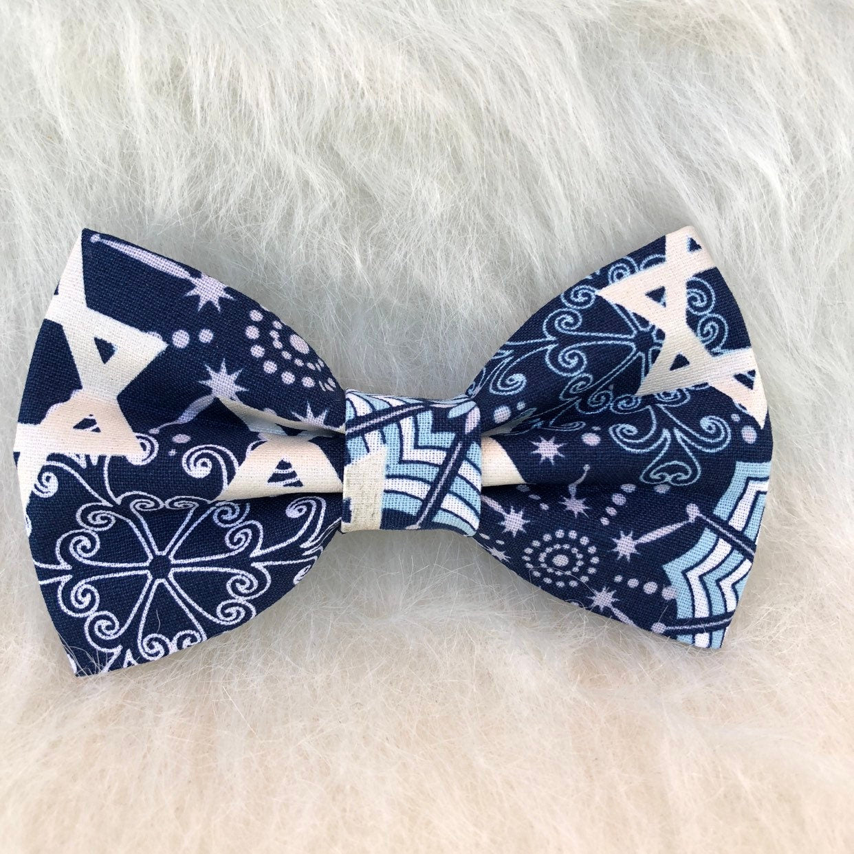 New! Hanukkah Dog Bowtie, Jewish holiday, Dog Bowtie, Puppy Bow, Pet bowtie, bowties, Chanukah dog bowtie, Holy Temple, Menorah dog bowtie