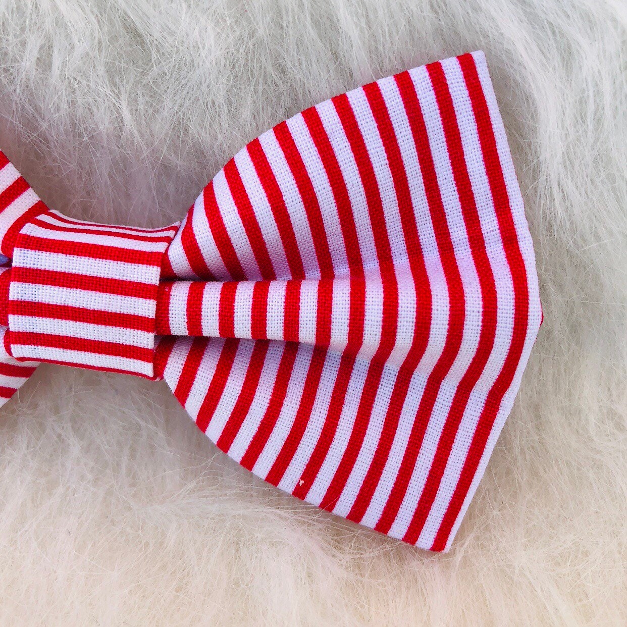 New! Red and Strips Dog Bowtie, Christmas Dog Accessories, Dog Bowtie, Puppy Bow, Pet bowtie, bowties, Christmas dog bowtie,