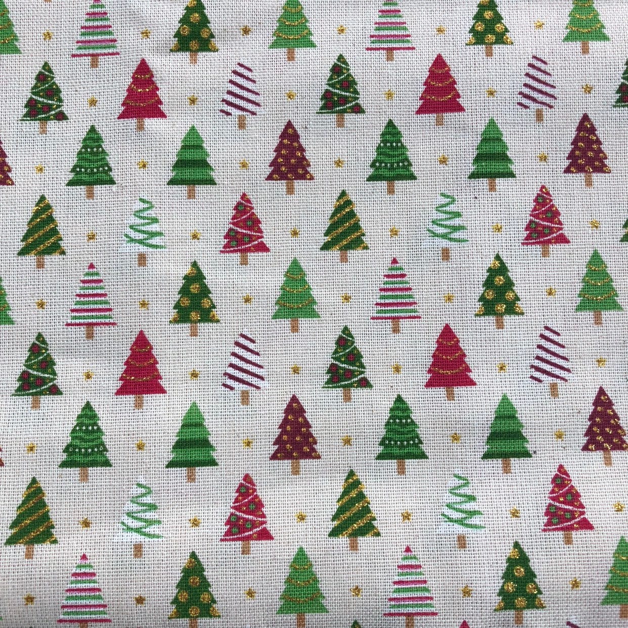 Reversible Christmas Dog Bandana, Glitter Tree, Holiday Plaid