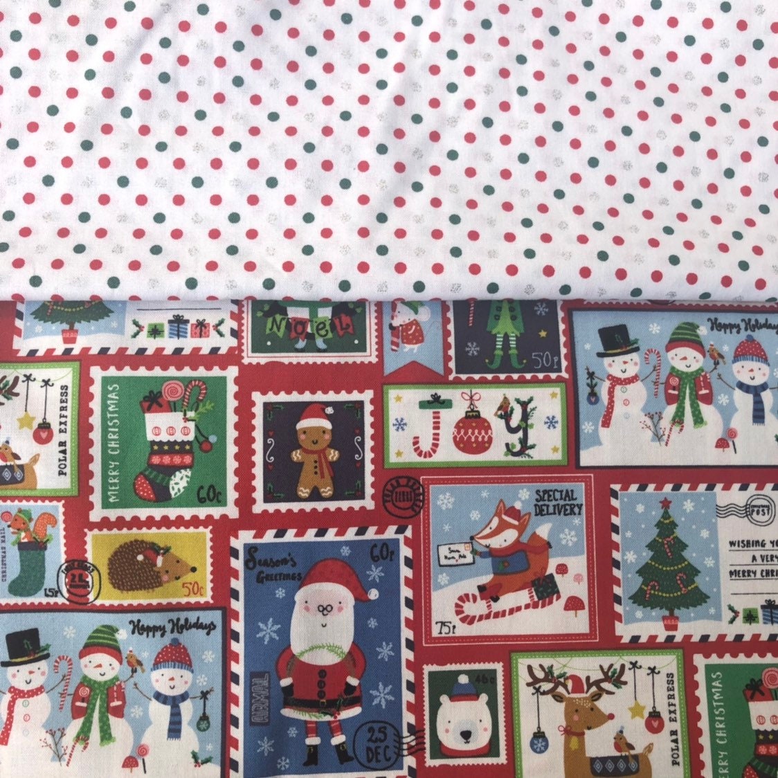 Christmas Dog Bandana, Reversible Holiday Pet Scarf, Snaps or Tie On